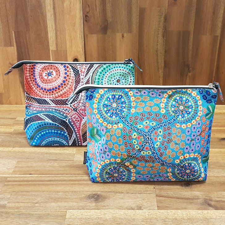 Toiletry Bag (Large) featuring Aboriginal designs by Indigenous Australian artists