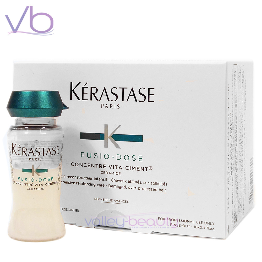 Kerastase Fusio Dose Concentre Pixelist Intensive Shine Care Colour Treated And Sensitised Hair Box Slightly Damaged 10x12ml04oz