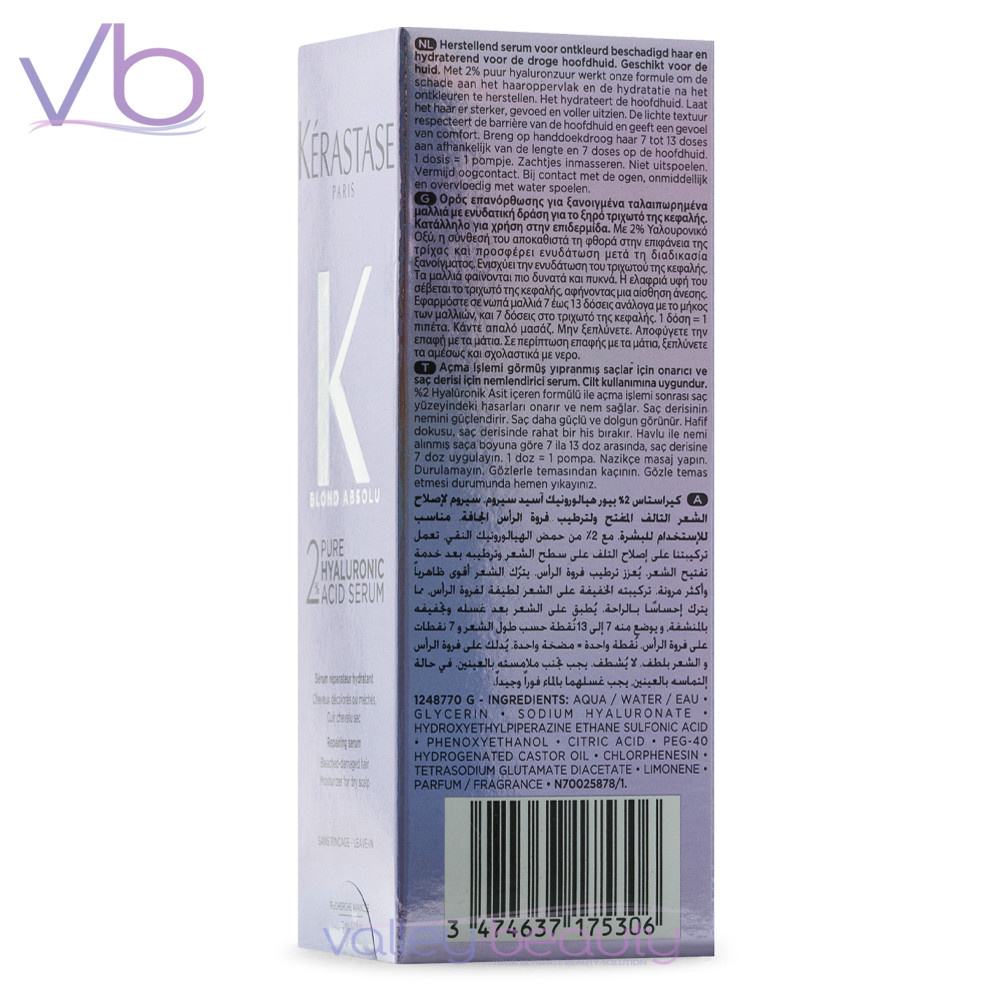 Kerastase Blond Absolu 2% Pure Hyaluronic Acid Serum | Repairing
