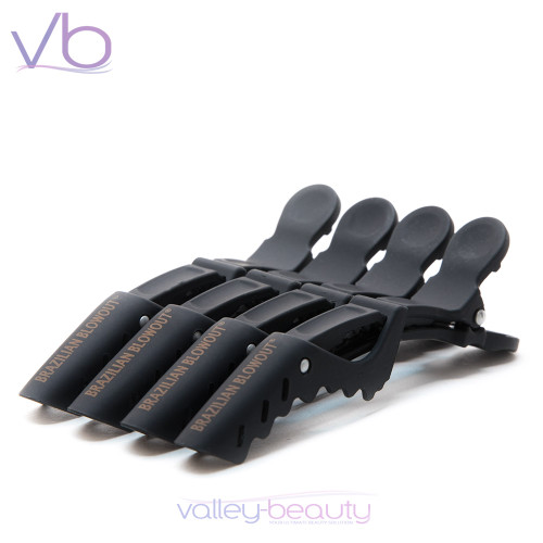 Brazilian Blowout Self Locking Hair Clips with Silicone Strip