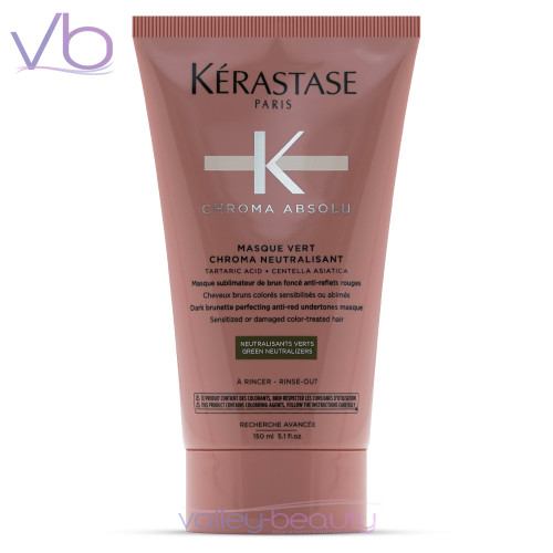 Kerastase  Masque Vert Chroma Neutralisant | Color Correcting Mask for Brunettes