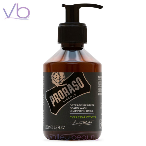 Proraso Cypress & Vetyver Beard Wash | Natural Face Cleanser For Men