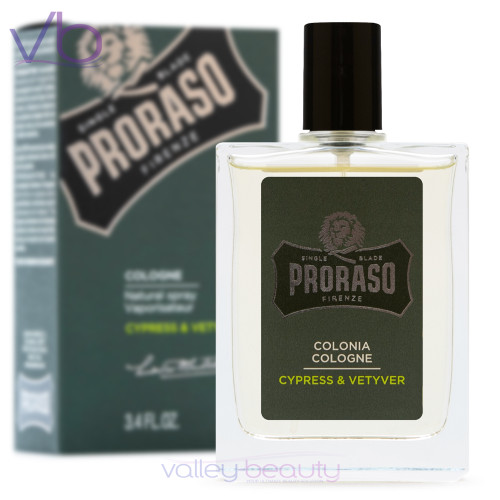 Proraso Cypress & Vetyver Cologne | Natural Aftershave Spray For Men