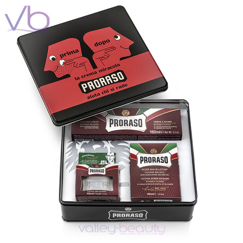 Proraso Vintage Prima Dopo Shaving Set | Nourishing Formula - Sandalwood & Shea Butter