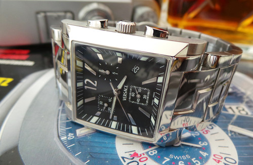 Versace FLC99 Blue dial chronograph gents watch