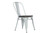 Sturdy and comfortable metal frame chairs with wooden seat