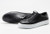 Black leather gents classic trainers