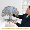 Modern Tree of Life, Garden Metal Plaque, Indoor and Outdoor Wall Décor 23" Haitian Art