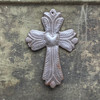 Small Cross with Heart, Handmade in Haiti, Wall Hanging Collection, Decorative Milagro Charms 4 x 6 Inches Small Cross with Heart, Handmade in Haiti, Wall Hanging Collection, Decorative Milagro Charms 4 x 6 Inches