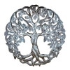 tree of life wall art, celtic tree of life, Haitian metal art, mini wall sculpture, handmade tree decor