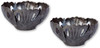 Small Set of 2 Metal Tulip Candle Holders, Decorative Tabletop Handmade Haitian Art 4.5"