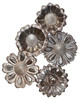 Haitian Metal Spring Flower, Garden Decor 8.25 Inches, Handmade, Indoor Outdoor Display