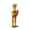 Yellow Day of the Dead Decor, Wooden Day of the Dead Skeleton, Wooden Dia de los Muertos Mariachi Skeleton 