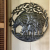 Hand made Elephant Wall Decor, Fair Trade Haiti 23"x23"