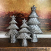 Metal Table Top Christmas Trees, Set of 3, Holiday Decor, Gift Giving, Tallest 11" Metal Table Top Christmas Trees, Set of 3, Holiday Decor, Gift Giving, Tallest 11"