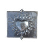 Small Heart Charms, Haitian Milagro Heart, Love and Friendship, , Handmade Decorative Square Heart 5" x 4.75"