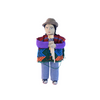 Bolivian Doll, Soft Sculpture Bolivian Musician, Bolivian Panflute Musician, Musico Boliviano