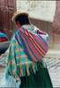 Bolivian Cholita with Baby, Bolivian Cholita Carrying Baby 