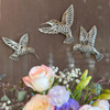Hummingbirds Set of 3, Cutout, Decorative Birds Handmade 6 X 4.5 Inches
