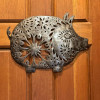 Rustic Pig Farm Animal Wall Decor - Country Kitchen Metal Art, 16" x 12" Rustic Pig Farm Animal Wall Decor - Country Kitchen Metal Art, 16" x 12"