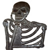 Pondering Skeleton, Thinking Skeleton, Day of the Dead, Handcrafted Haitian Metal Art Pondering Skeleton, Thinking Skeleton, Day of the Dead, Handcrafted Haitian Metal Art