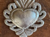 Spiritual Art, Milagro Heart, Sacred Heart, Metal Sacred Heart, Metal Hearts, Metal Guardian Heart, Religious Heart, Religious Milagro Heart