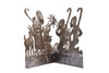 haitian metal art, 2 panel nativity, dimensional nativity, handmade christmas décor haitian metal art, 2 panel nativity, dimensional nativity, handmade christmas décor