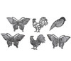 Butterflies and Roosters, Metal Butterflies, Metal Birds, Metal Roosters, Rooster Wall Art, Farmhouse Decor,