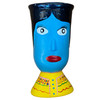 hand painted vase pencil holder folk art, Guatemalan Folk Art, Vintage Guatemalan Folk Art, Guatemalan Decor, Whimsical Folk Art, Colorful Home Decor 