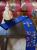 Clerical Stole, Deacon Estola, Handwoven with Geometric Motifs, Blue , Guatemala Textile Home Decor, Festive, Cotton