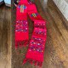 Clerical Stole, Deacon Estola, Handwoven with Geometric Motifs, Red Colored