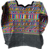 Vintage Guatemalan Huipil from San Juan Comalapa faded Black background