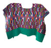 Vintage Handmade Guatemalan, Woven on a Back Strap Loom, Green Base Color  Huipil from Tecpan