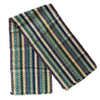 Brown, Burgundy, Olive and Gold Striped Guatemalan Table Runner
