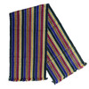 Olive, Purple, Red and Gold Striped Guatemalan Table Runner