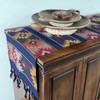 Guatemala Hand Woven Table Runner, Comalapa Style Navy