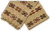 Handmade Guatemalan Fair Trade Table Runner, Earth tone Geometric Designs with Tassel Ends