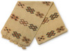 Handmade Guatemalan Fair Trade Table Runner, Cream Base Color with Earth tone Geometric Designs with Tassel Ends