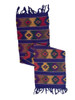 Hand Woven Guatemalan Table Runner, Comalapa Style Navy