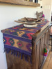 Hand Woven Guatemalan Table Runner, Comalapa Style Navy