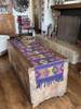 Hand Woven Guatemalan Table Runner, Comalapa Style Navy