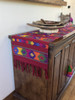 Hand Woven Table Runner, Comalapa Style Red Guatemala