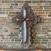 Beautiful Handmade Metal Cross Sacrifice & Love, Authentic Upcycled Artwork from Haiti Beautiful Handmade Metal Cross Sacrifice & Love, Authentic Upcycled Artwork from Haiti