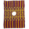 Vintage Handwoven Huipil Blouse – Guatemalan Mayan Top from San Juan Sacatepéquez | Purple & Yellow Traditional Embroidered Blouse
