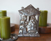 Haitian Metal Art, Religious Christmas Display, Small Nativity with Stand Haitian Metal Art, Religious Christmas Display, Small Nativity with Stand