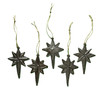 hand tooled metal star ornaments, handmade holiday décor, set of 5 star ornaments, hand tooled metal star ornaments, handmade holiday décor, set of 5 star ornaments,