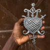 Haitian art, Fair Trade decor, veve ornament, Erzulie Dantor, Vodou spirit art Haitian art, Fair Trade decor, veve ornament, Erzulie Dantor, Vodou spirit art