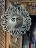 sun face metal art, whimsical wall hanging, tropical home décor, eco-friendly wall sculpture sun face metal art, whimsical wall hanging, tropical home décor, eco-friendly wall sculpture