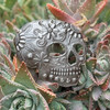 hammered metal decor, skull wall art, handmade gift from Haiti, eco-friendly art, Haitian folk art