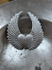 Haitian heart with wings, handmade metal heart, Fair Trade Haitian art, recycled metal sculpture Haitian heart with wings, handmade metal heart, Fair Trade Haitian art, recycled metal sculpture